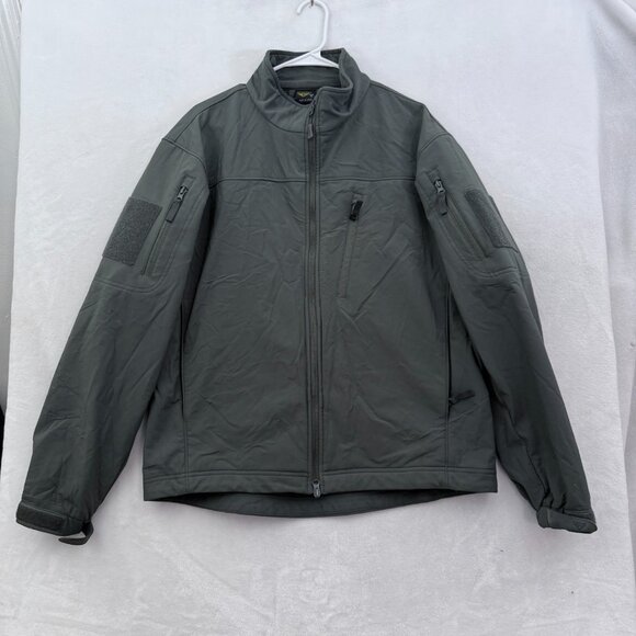 Condor Jacket Mens L Green Softshell Full Zip Bomber `Fleece Line - Picture 1 of 14